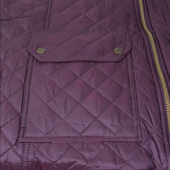 Weatherproof Vintage Ladies' Quilted Jacket, Plum - Picture 14 of 16